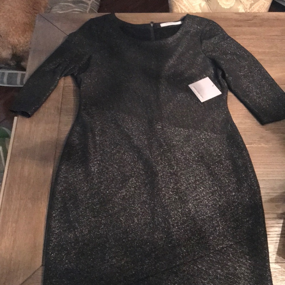 Sparkly little black dress